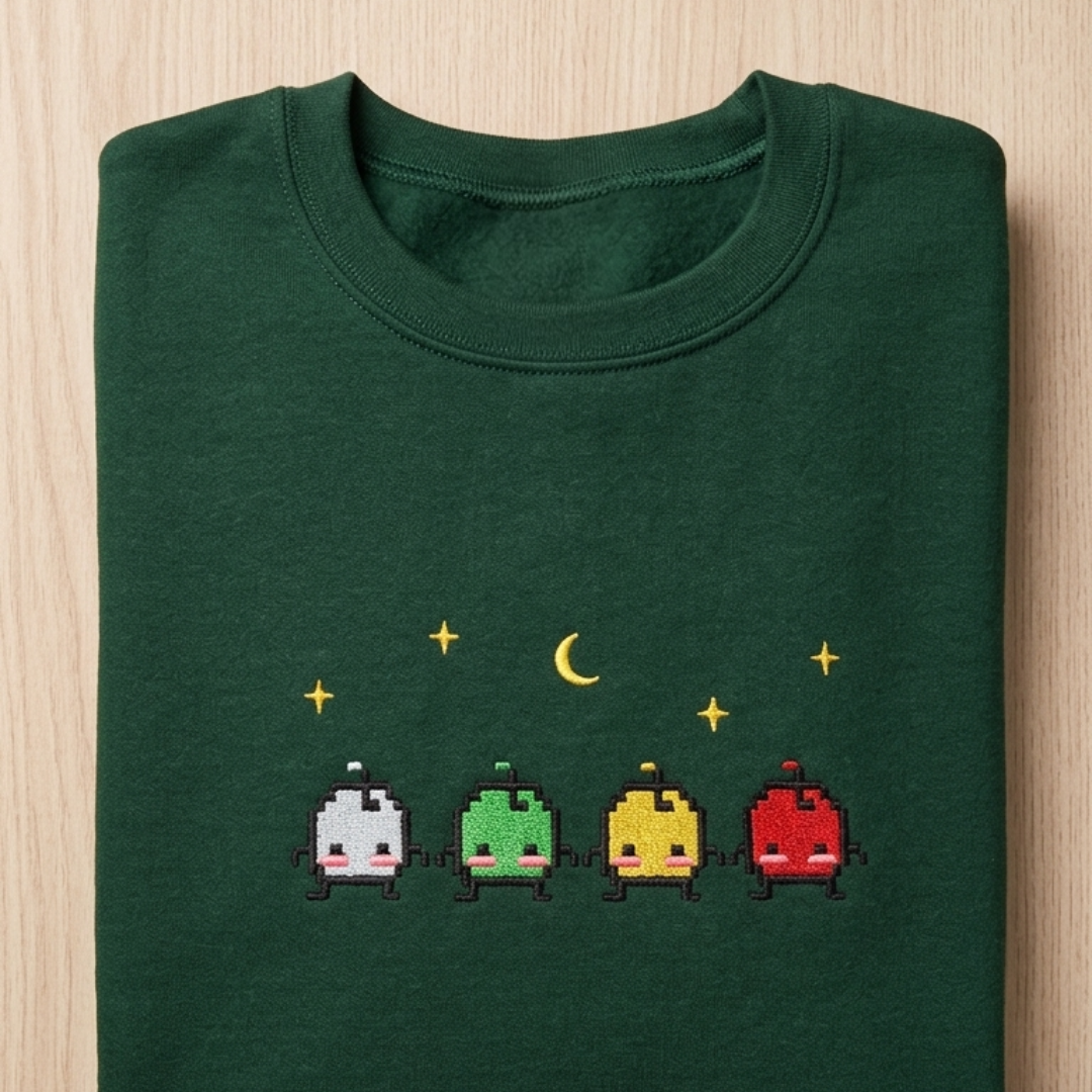 Forest Sprites | Embroidered Sweater
