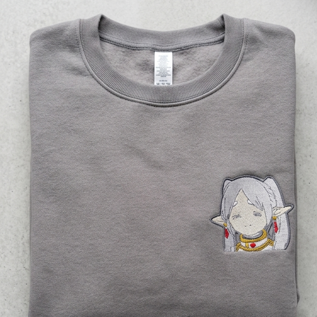 Derpy Frieren | Embroidered Sweater