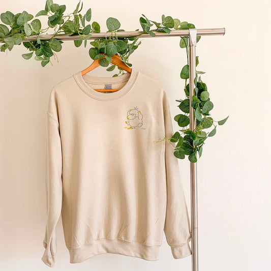 Drip Pocket "Psyduck" | Embroidered Sweater