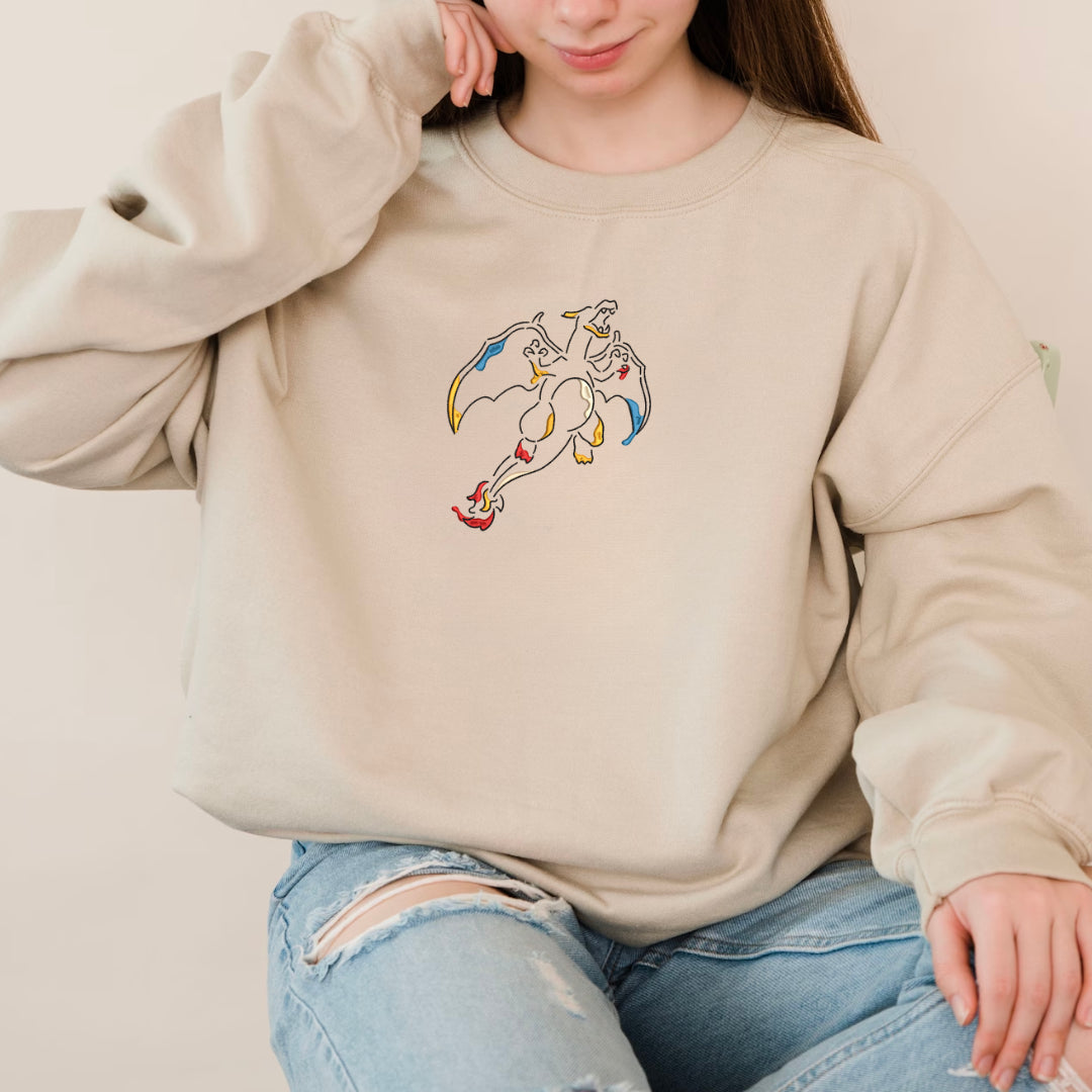 PKMN | Drip "Charizard" | Embroidered Sweater
