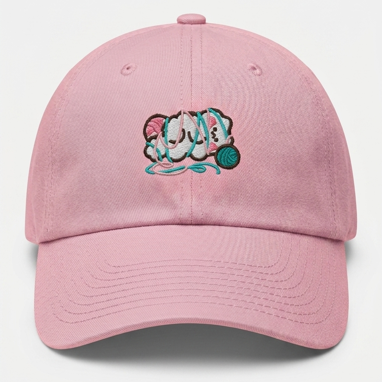 "Too Much Yarn" | Embroidered Cap