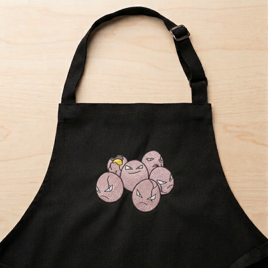 "ExEGGcute" | Embroidered Apron