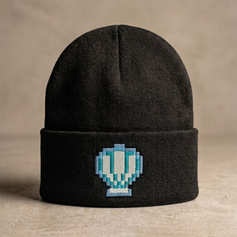 "Stardew Shell" | Embroidered Toque